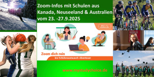 Traumziele und Schulen in Zoom-Infos kennenlernen 